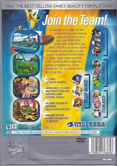 Sonic Heroes - PS2 - Platinum (Genbrug)